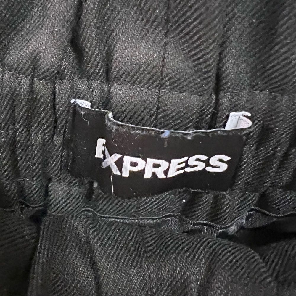 Express black linen blend high Rise shortie shorts XL - Picture 5 of 7
